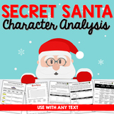 Christmas Writing - SECRET SANTA Character Analysis Activity