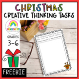 Christmas Creative Thinking Prompts - NO PREP -  Free Download