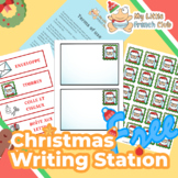 Christmas Writing Station in French