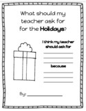 Holiday Writing: What Should My Teacher Ask For?