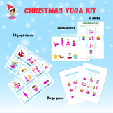 Christmas Yoga Kit (cards, bingo, dice)