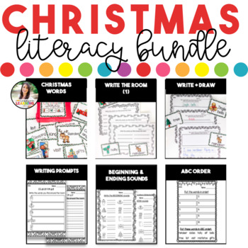 Preview of Christmas activities for Kindergarten and Grade One | Bundled