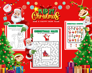 Preview of Christmas activity pack for kids - Christmas Special
