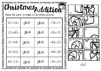 Christmas addition - 2 digit numbers with no re-grouping by Miss Simplicity
