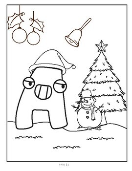 Alphabet Lore Christmas Coloring Book: An Interesting Coloring