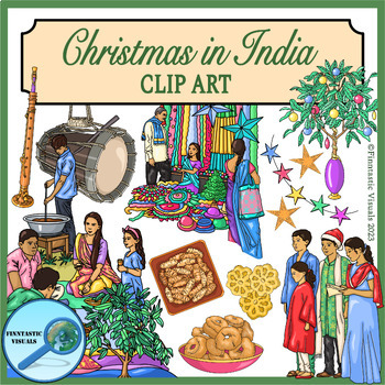 Preview of Christmas and Christian Traditions in India Clip Art