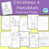 Christmas and Hanukkah Coloring Pages