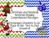 Christmas and Hanukkah Reading Comprehension Passages