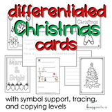Christmas and Holiday Cards: Differentiated for ALL your S