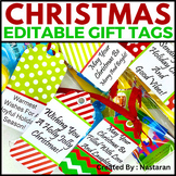 Christmas and Holiday Gift Tags Printable Editable Labels 