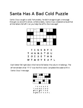 Preview of Christmas and Holiday Puzzles, Critical Thinking, No Prep, Solutions Given