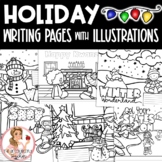 Christmas and Holiday Writing Prompts with Illustrations