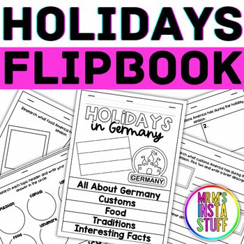 Preview of Christmas Around the World Flip book Winter Holidays - GERMANY