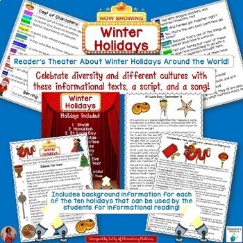 Preview of Christmas and Holidays Around the World: Non-fiction Text AND Reader's Theater