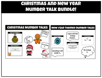 Preview of Christmas and New Year Themed Number Talks