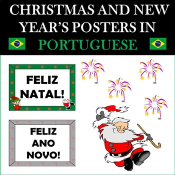 Preview of Christmas and New Year's Posters in PORTUGUESE: FELIZ NATAL
