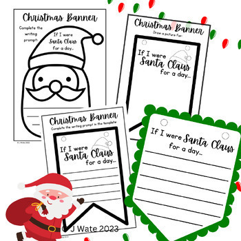 Christmas and Santa Bunting Templates Pack - Creative Writing and Craft ...