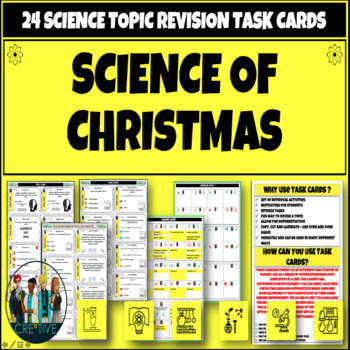 Preview of Christmas and Science Task Cards