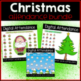 Christmas and Winter Editable Digital Attendance Bundle Po