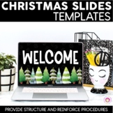 Christmas and Winter Slides Templates | Distance Learning 