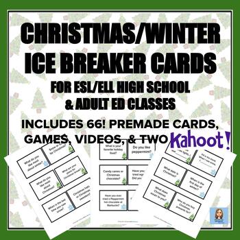 Preview of Christmas and Winter Ice Breakers, Activities & Games 4 ESL / ELD & Adult ED