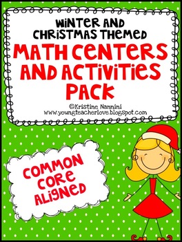 Preview of Christmas and Winter Math Centers - Christmas Activities - Christmas Math
