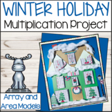 Winter Math Craft Project for Multiplication 3rd-4th Grade