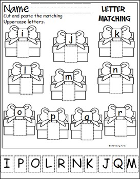 december christmas math and literacy packet for kindergarten tpt