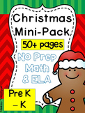 Christmas and Winter NO-PREP pack for PreK and K