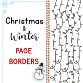 Christmas and Winter Page Borders/Frames | Holiday Clip Art