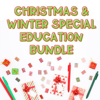 Preview of Christmas & Winter Special Education Activities | Winter Holiday Activity Bundle