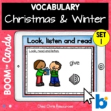 Christmas and Winter Vocabulary with Boom™ Cards: Look, Li