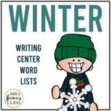 Winter Writing Center Word Lists
