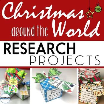 Preview of Christmas around the World Research Project, Holidays around the World Activity