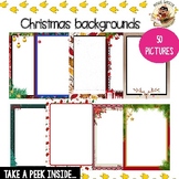 Christmas backgrounds and borders for Cards, Worksheets an
