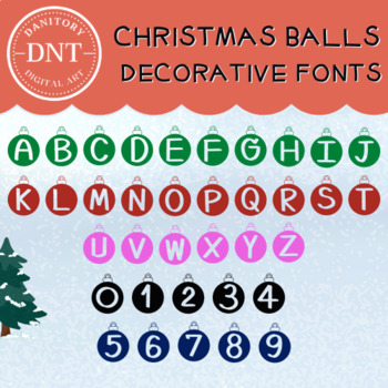 Preview of Christmas ball Decorative fonts