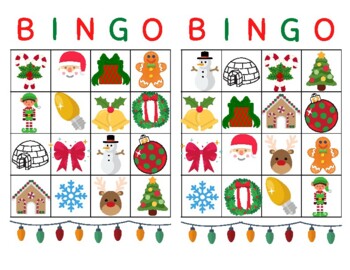 Christmas bingo by Color me prek | TPT
