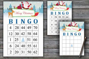 Christmas bingo game,merry christmas bingo,Christmas Party ,Holiday ...