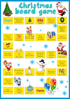 Christmas board game by Let's Study