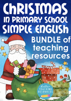Preview of modern Christmas bundle English / ESL beginners / primary school