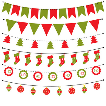 Christmas bunting by Kiddie Resources | TPT