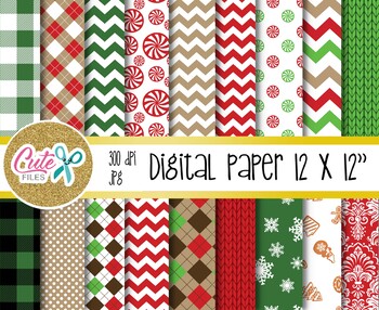 Preview of Christmas candy Digital Paper