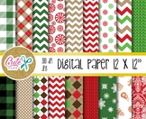 Christmas candy Digital Paper