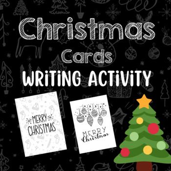 Preview of Christmas cards - writing Activity
