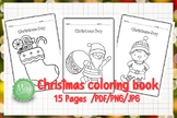 Christmas cartoon coloring book