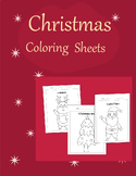 Christmas cartoon download printable. pdf file simple colo