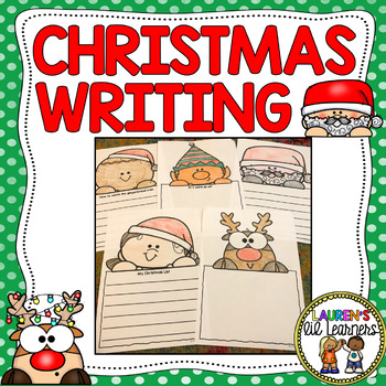 Christmas character creative writing toppers and craftivity | TpT