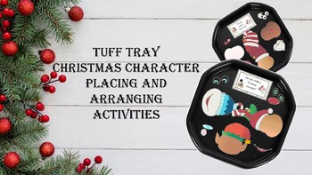 Preview of Christmas, character faces activity