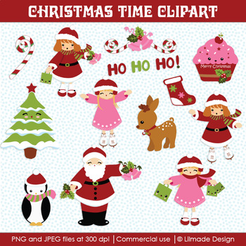 Christmas clipart, Winter clipart, Christmas kids clipart, reindeer clipart