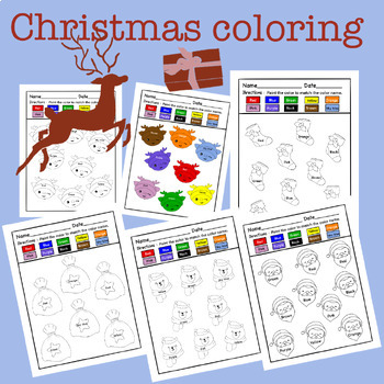 Preview of Christmas coloring